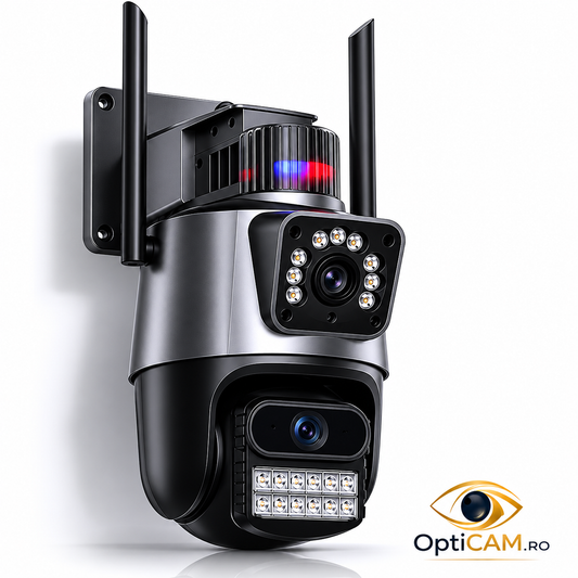 Cameră Jortan JT-9687 Pro: Protejează-ți Proprietatea 360° și Vezi Totul Live pe Telefon | Livrare Gratuită