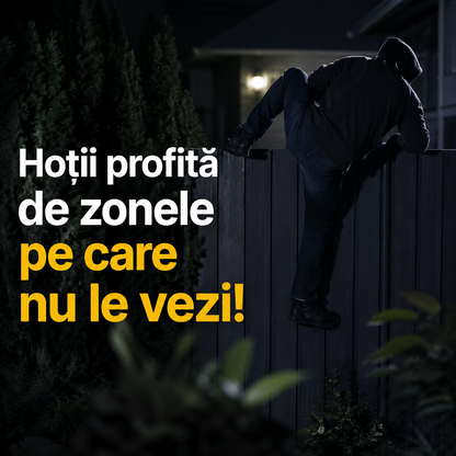 Cameră Jortan JT-9687 Pro: Protejează-ți Proprietatea 360° și Vezi Totul Live pe Telefon | Livrare Gratuită