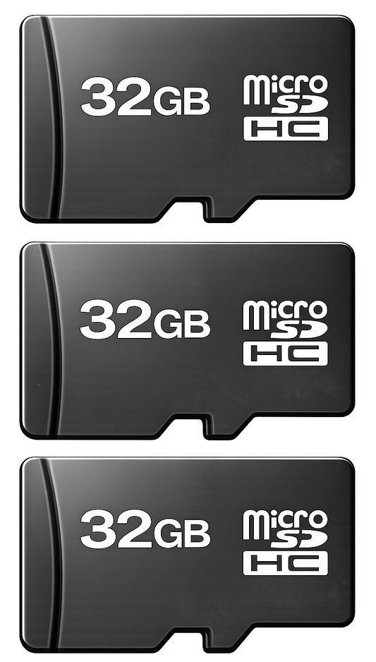 3x Card microSD 32GB Class 10 – Performanță pentru aplicații și video Full HD