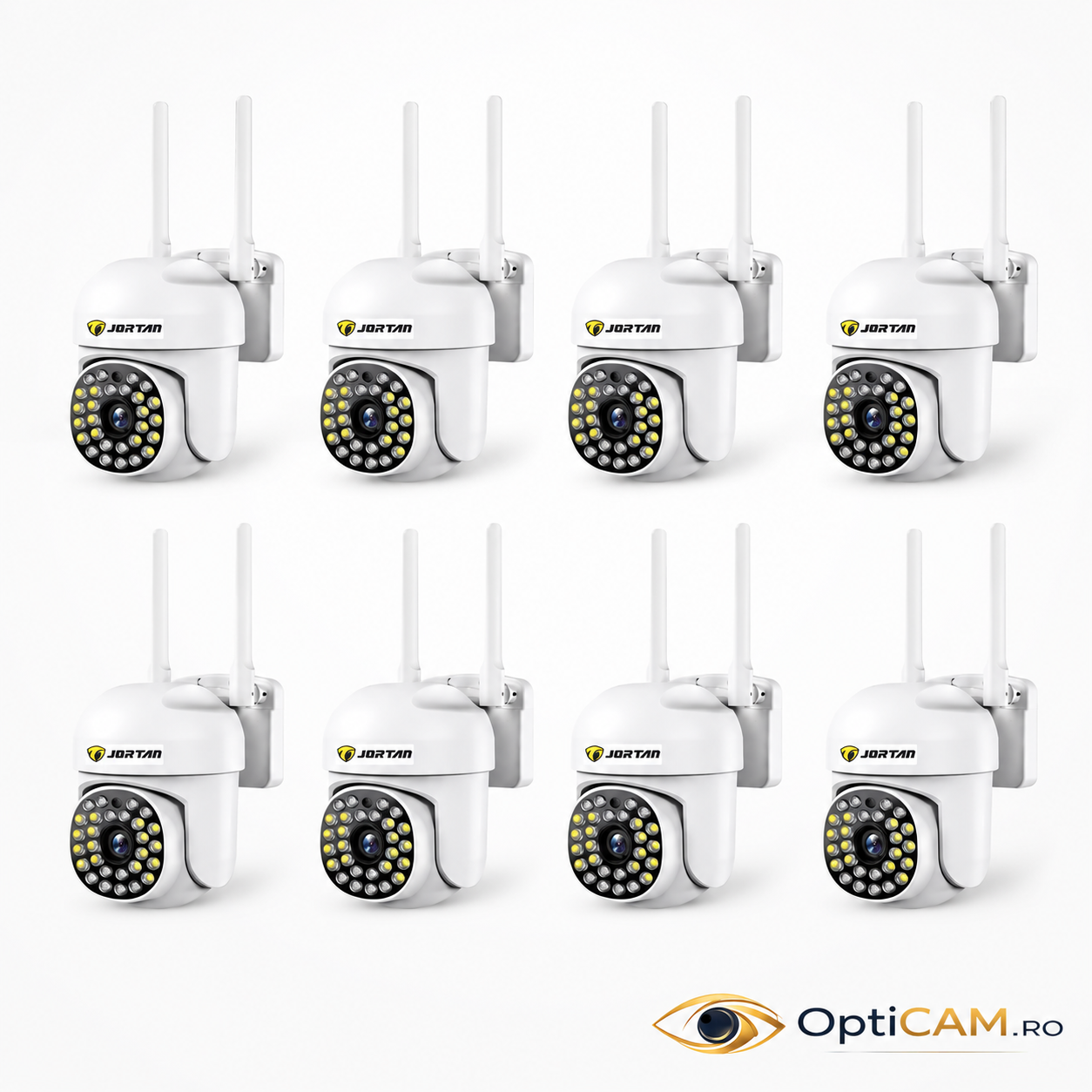 Set 8 Camere Jortan JT-8161, pentru 8 Zone Diferite: Curte, Spațiu Comercial sau Cabană, Livrare Gratuită