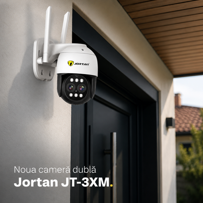Cameră Dublă WiFi 6MP Jortan, Zoom 10X, Rotire din Telefon, JT-3XM | Livrare Gratuită