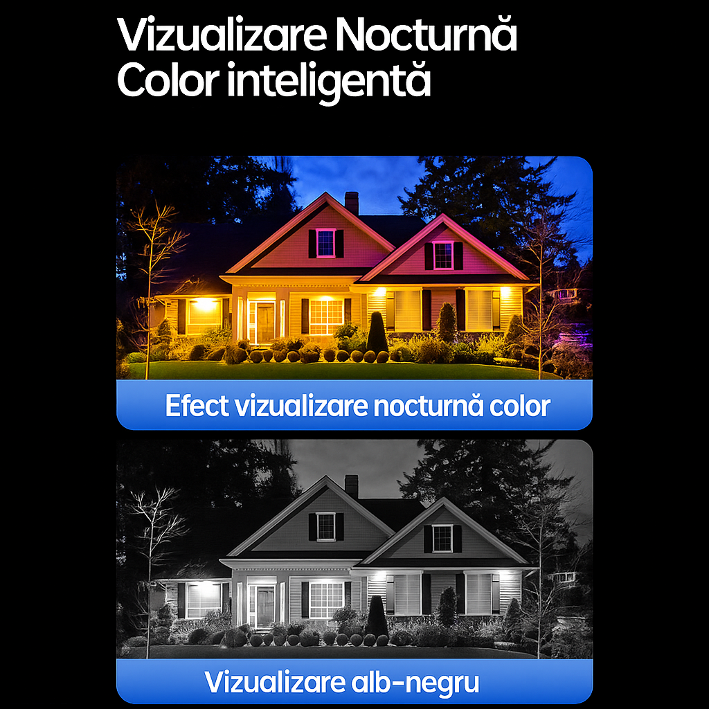 Lampa Solara Stradala 450W, cu 3 Camere V380Pro, 12MP, Slot SIM 4G, Card 64GB Inclus