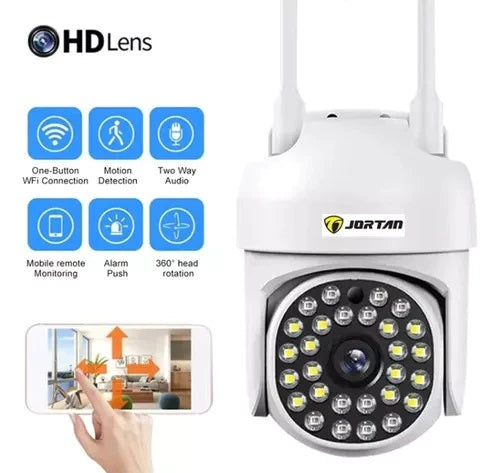 Camera Inteligenta WiFi JT-8161QJ + Card 32GB - 1080P, Viziune Nocturna 30M, Alerta Miscare cu LED-uri Active