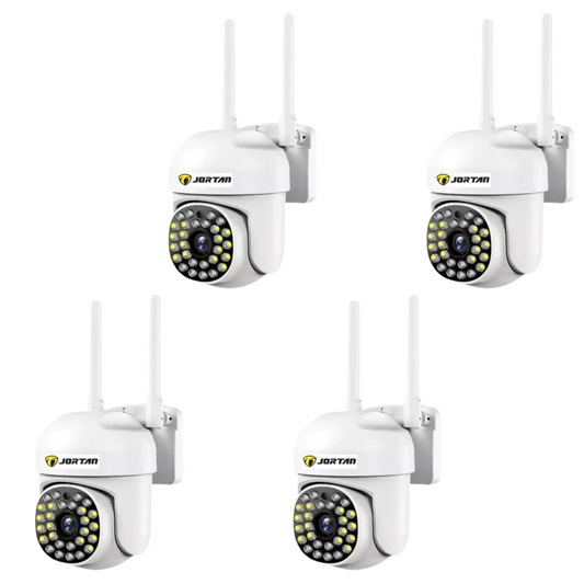 Set 4x Camere Wireless de Securitate, JT-8161QJ, Monitorizare prin Aplicatie, Viziune Nocturna 30M
