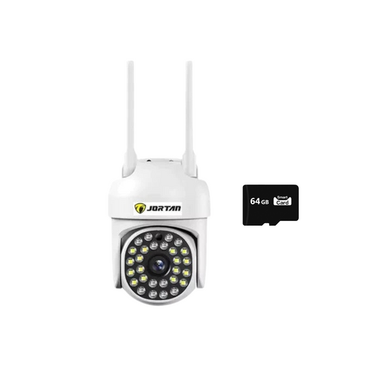 Camera Inteligenta WiFi JT-8161QJ + Card 64GB - 1080P, Alerta Miscare, Viziune Nocturna 30M, cu LED-uri Active