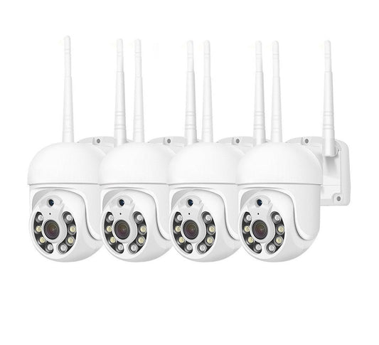 Set 4 Camere Wireless, 360° Funcție Voce, WiFi 2MP FULLHD
