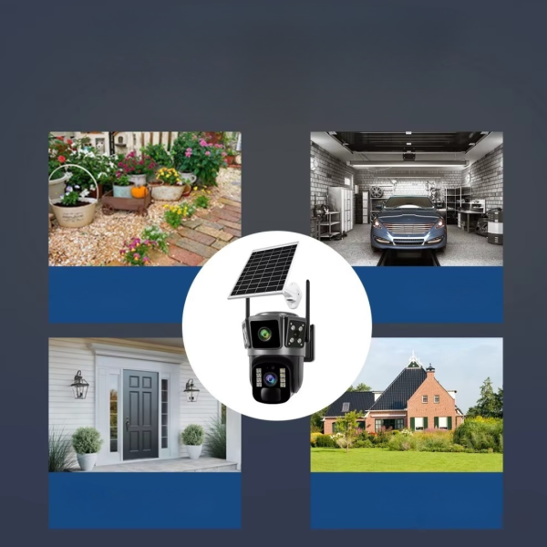 Camera Solara Inteligenta 4G Dual Lens, 6MP Ultra HD, Night Vision, Comunicare Audio Bidirectionala, O-KAM Pro